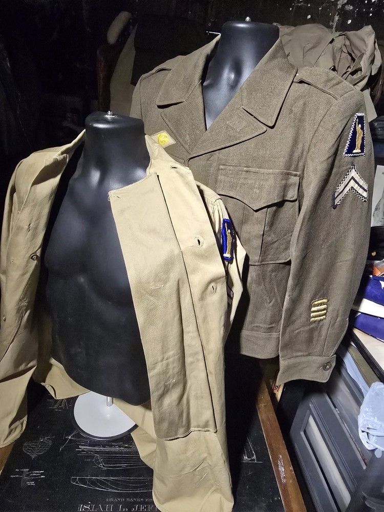 WWII 77th 27th Infantry Division Uniform Jacket Shirt