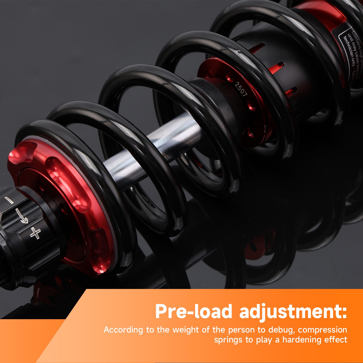 Stage 3 Front Shocks Absorbers Spring for 2003-2014 Suzuki Quadsport Z400 LTZ400