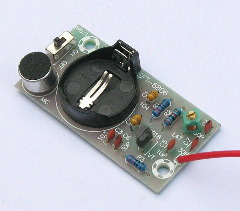 2Pcs FM Radio Microphone Transmitter Module DC 3-6V 80MHz-108MHz PCB DIY Kits