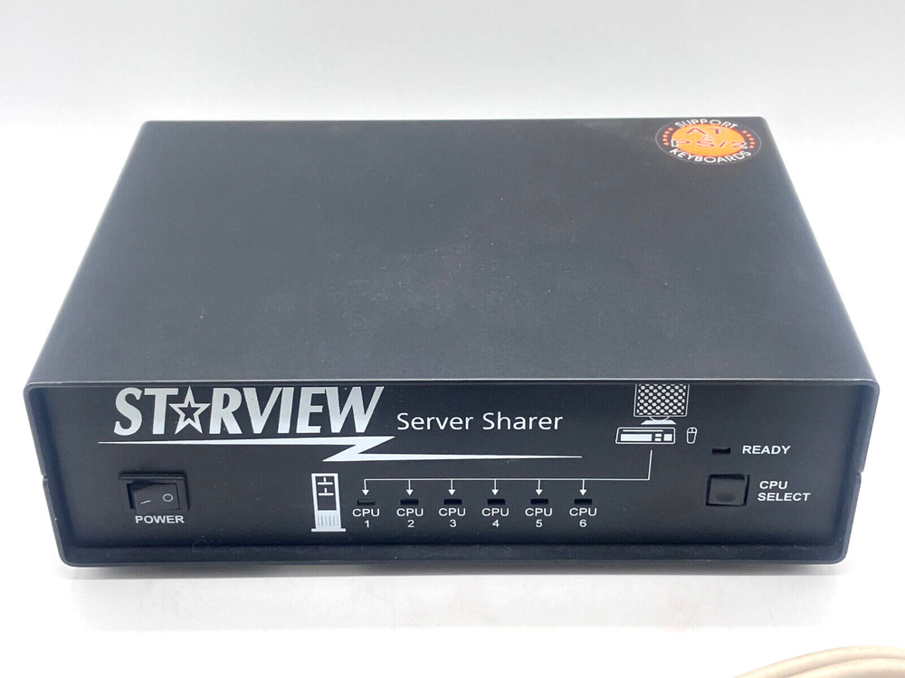 Starview Server Sharer 6 Port Personal Server Shaver Switch