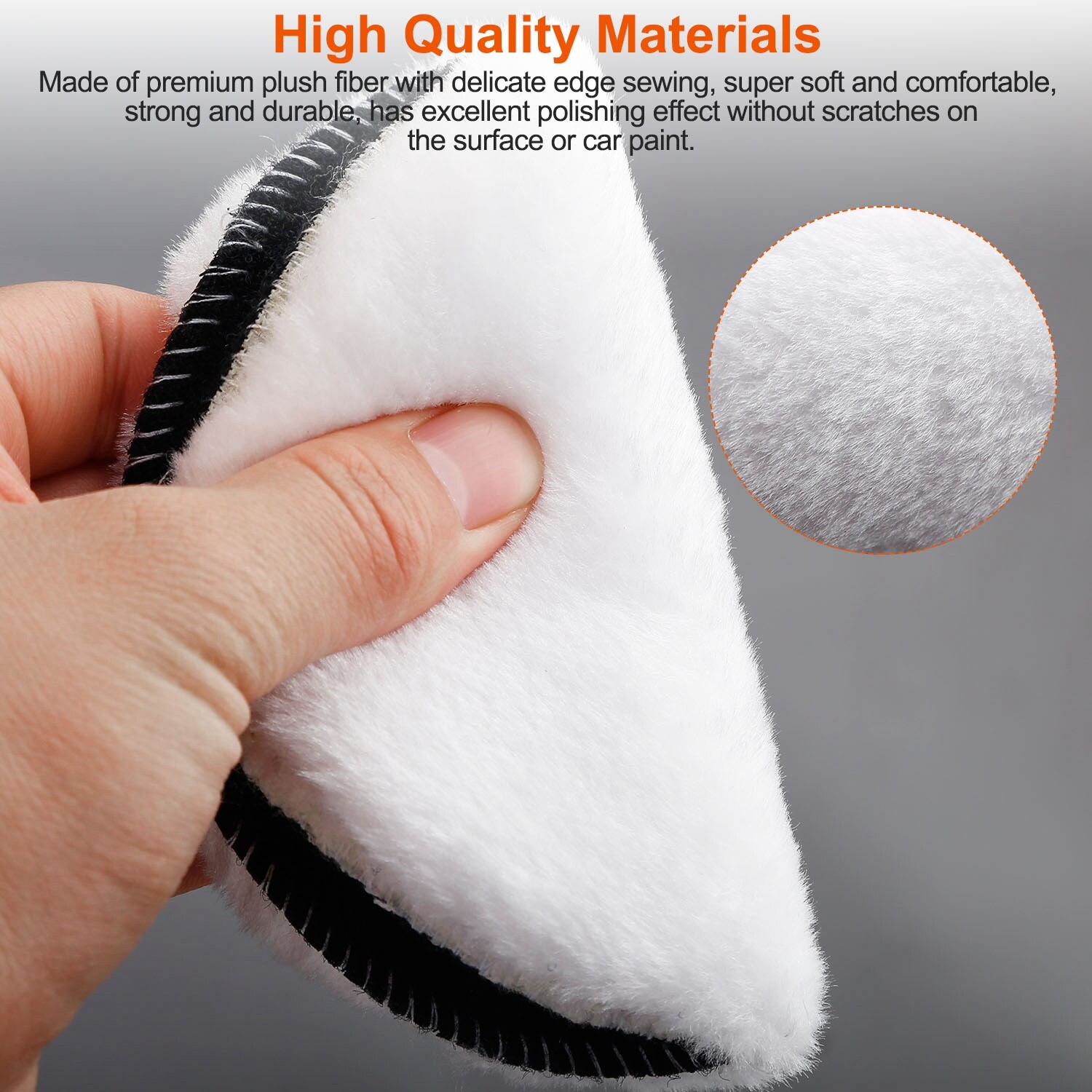 5PCS Car Buffing Pads Polishing Plush Buffer Set Waxing Wheels Mop Kit for Drill