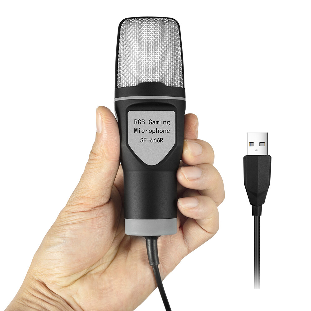 Desktop Condenser Microphone Mic Kit Broadcasting Studio Recording for PC Laptop