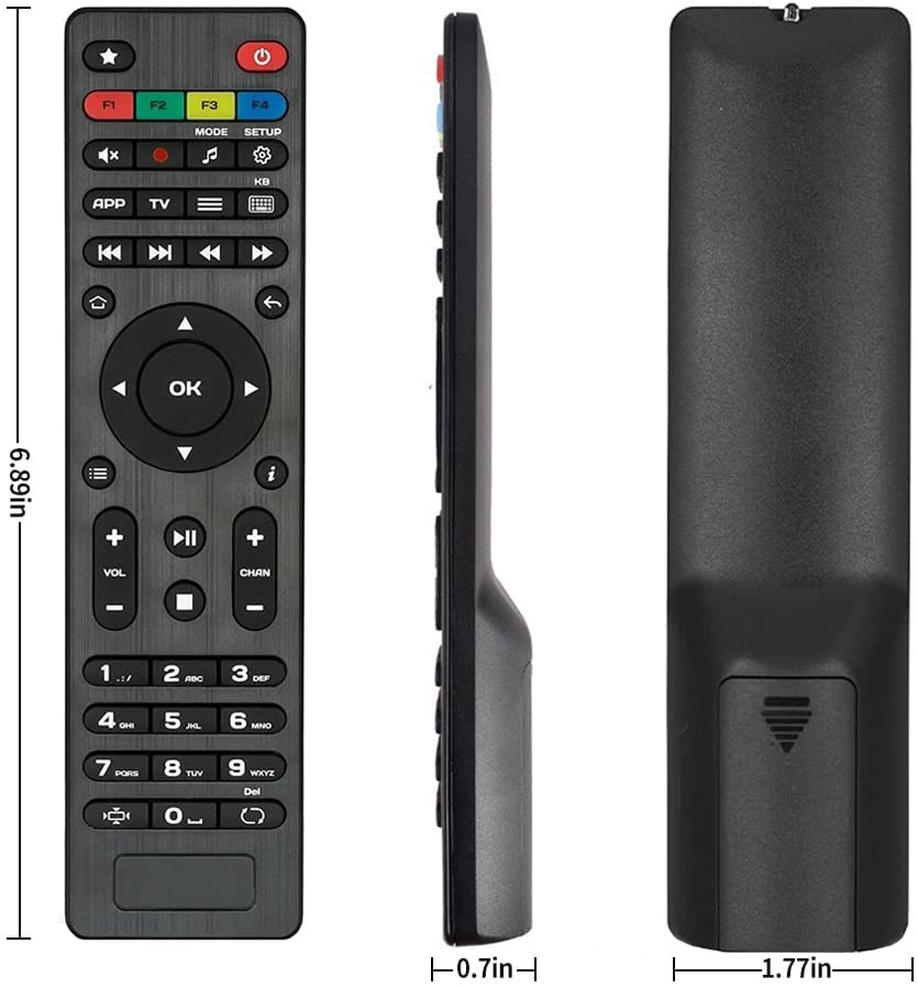 Amiroko Replaced Remote Control for All MAG IPTV Set-Top Box, Black