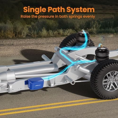 maXpeedingrods On Board Air Compressor System with Low Pressure Sensor Blue