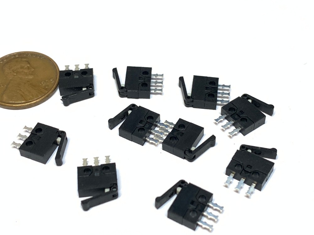 10 Pieces- NC NO Microswitch  mini small Micro Limit Switch Lever Camera