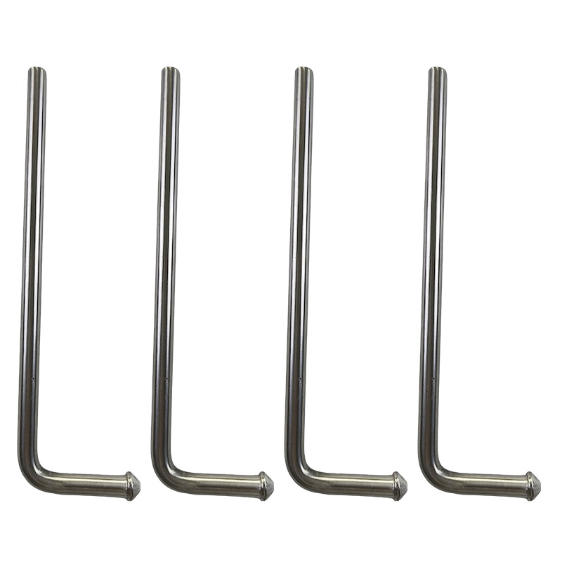 4 PCS Universal Exhaust Hanger 10inch Length, 0.47" Rod Stainless Steel Swinging