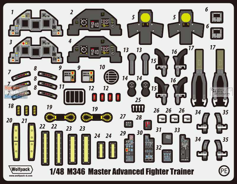 WPD48230 1:48 Wolfpack M-346 Master PE Update Set (KIN kit)