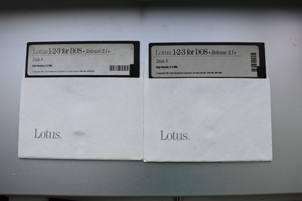 Lotus 123 for DOS Release 3.1+