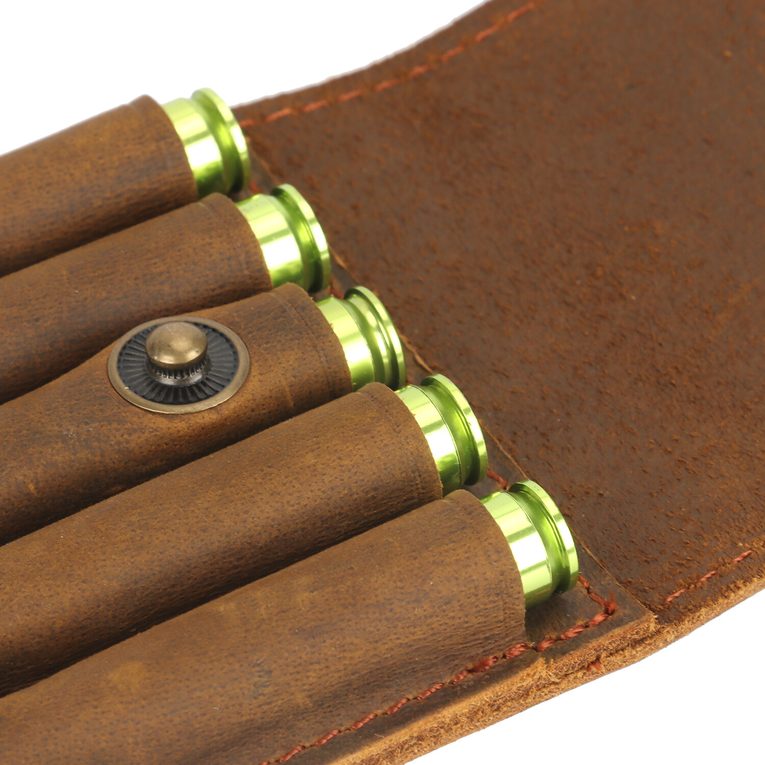 TOURBON Leather Rifle Bullets Ammo Belt Holder Pouch Cartridge Shell Wallet US