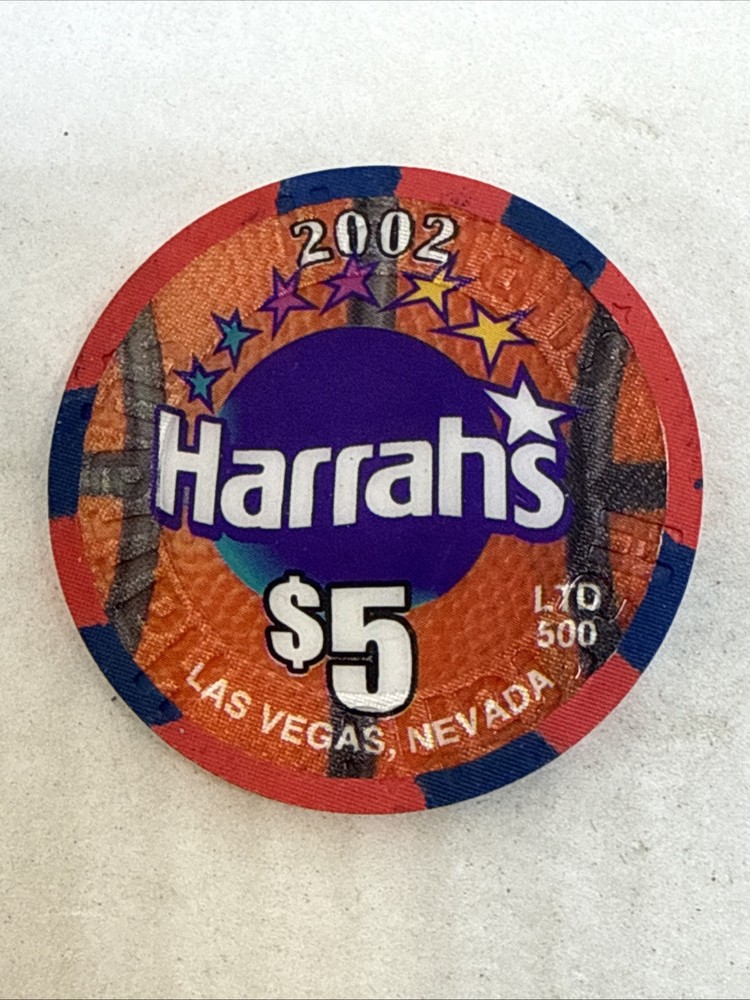 $5 Harrahs's Net Crazy Obsolete LV Mint, Never On A Table!!!