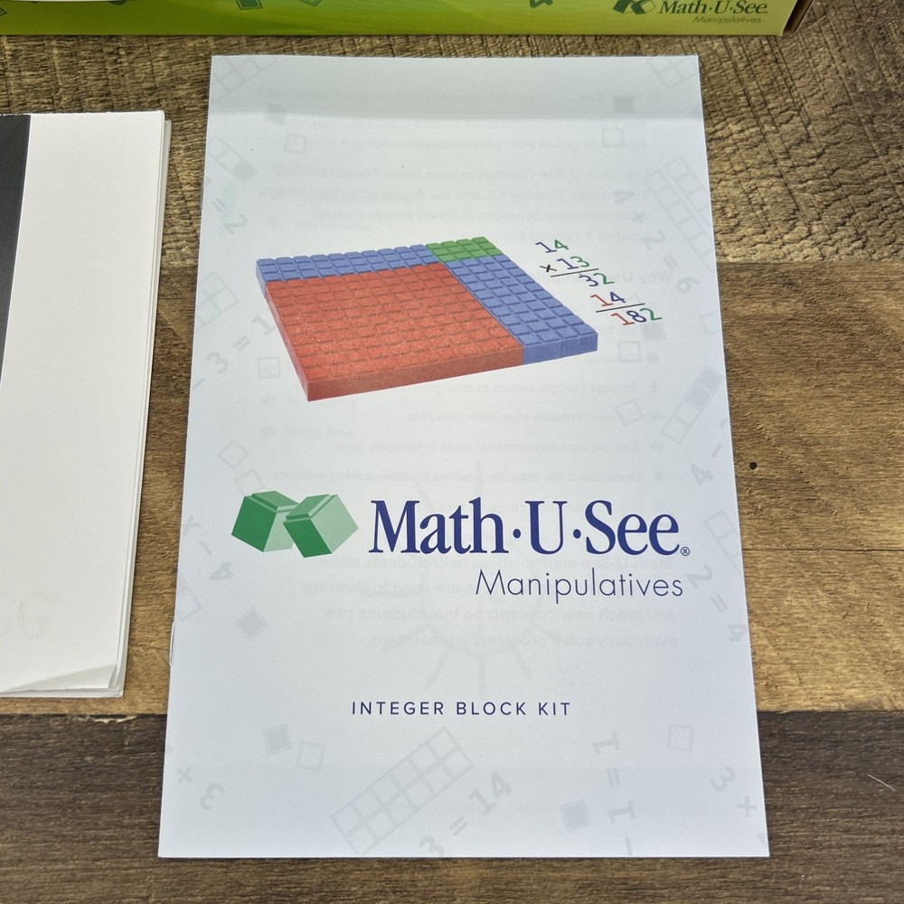 Math-U-See Manipulatives Integer Block Kit complete set Homeschool Math Set