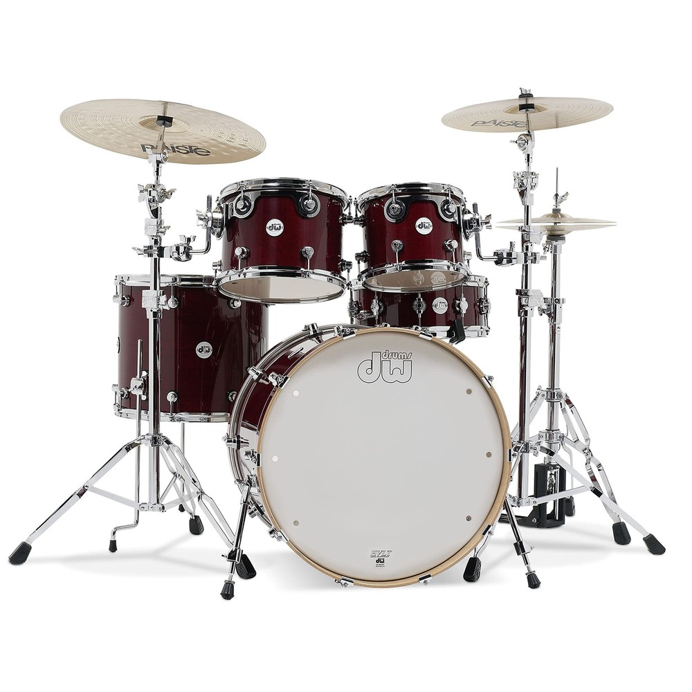 DW Drum Workshop DDLG2214CS Design Series 4-Pc Drum Kit Shell Pack Cherry Stain