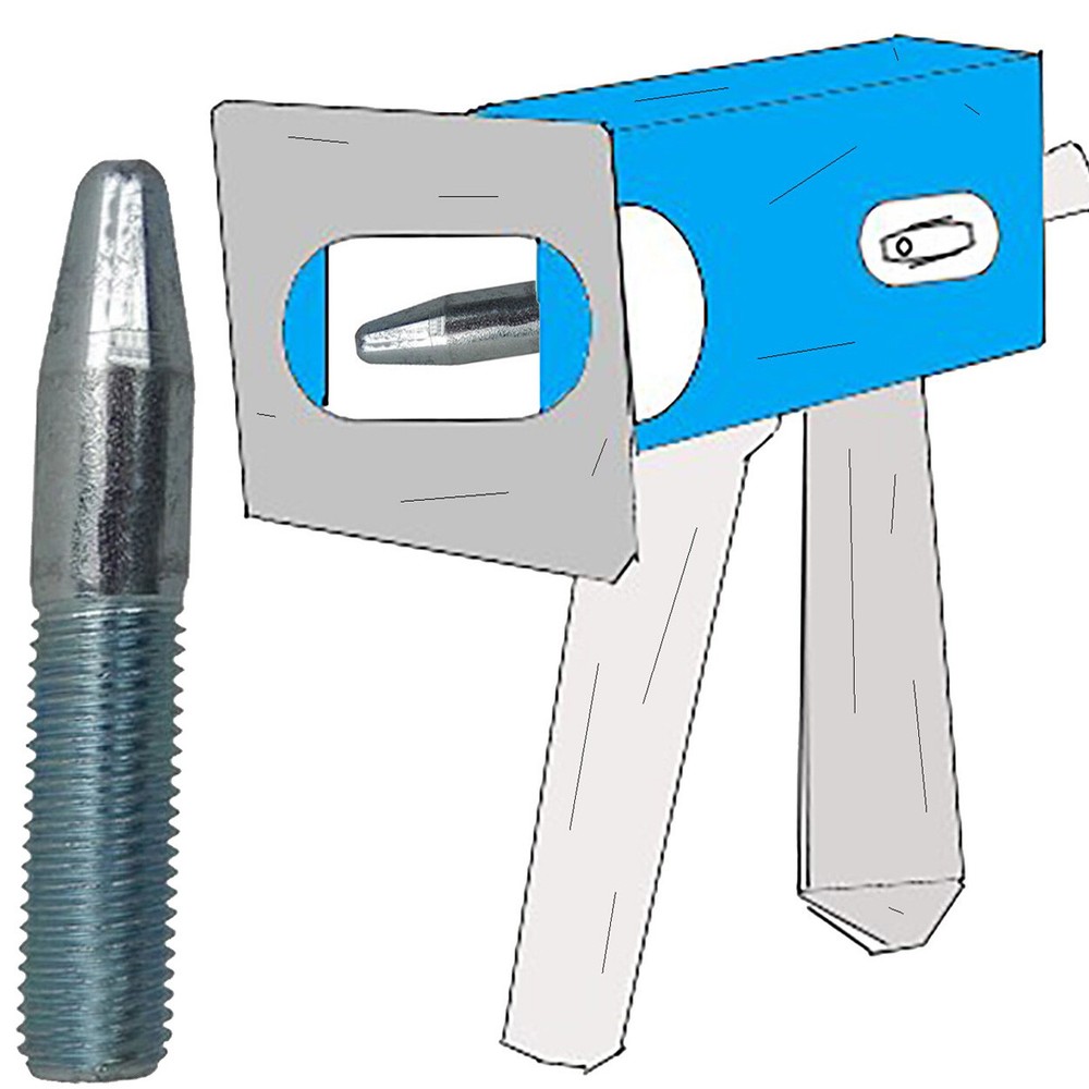 Spot Hammer Contact tip - works with Prospot Dent Puller - 8mm Threads