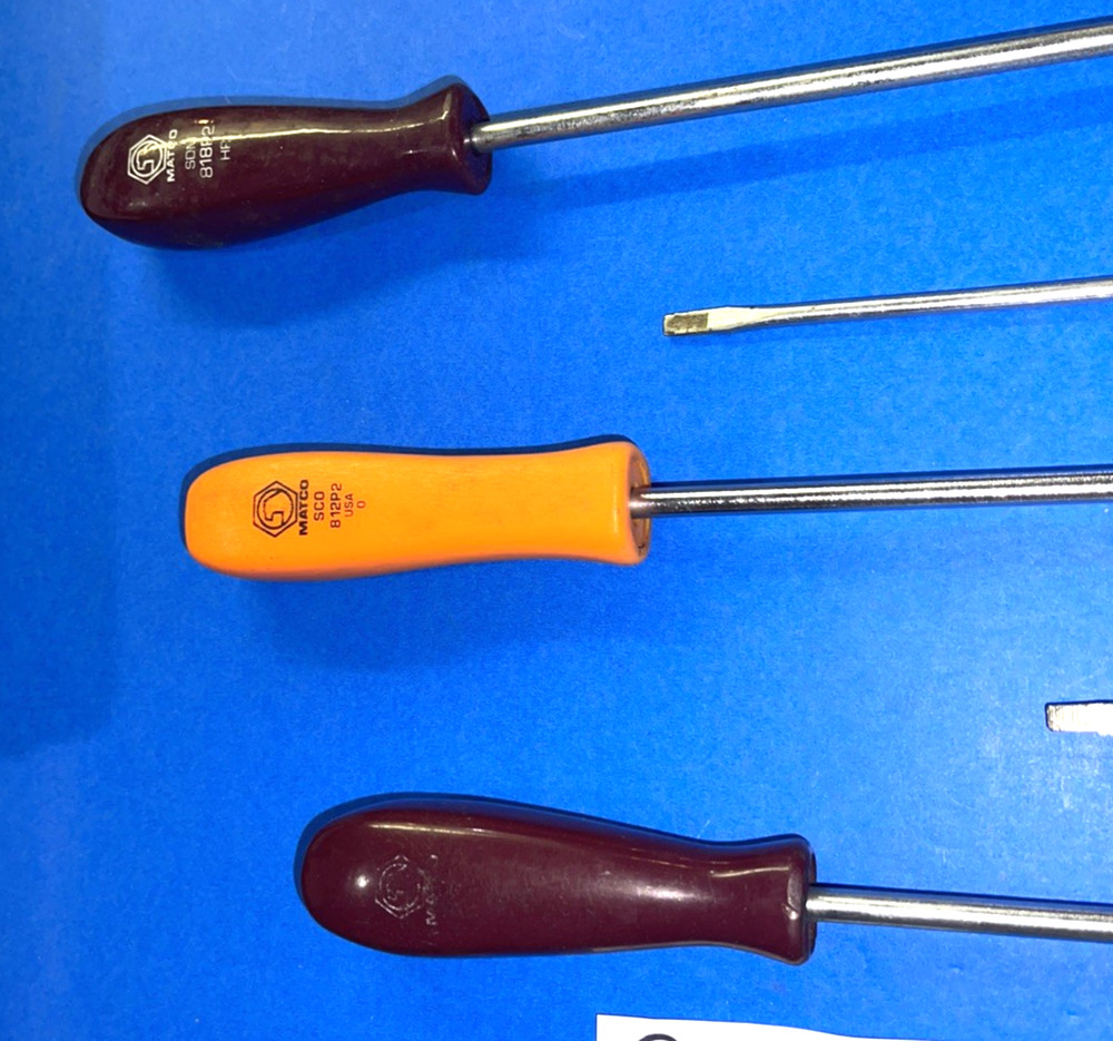 MATCO TOOLS 6 PIECE MULTI STYLE HANDLE EXTRA LONG SCREWDRIVER SET 9-1/2- 22 IN.