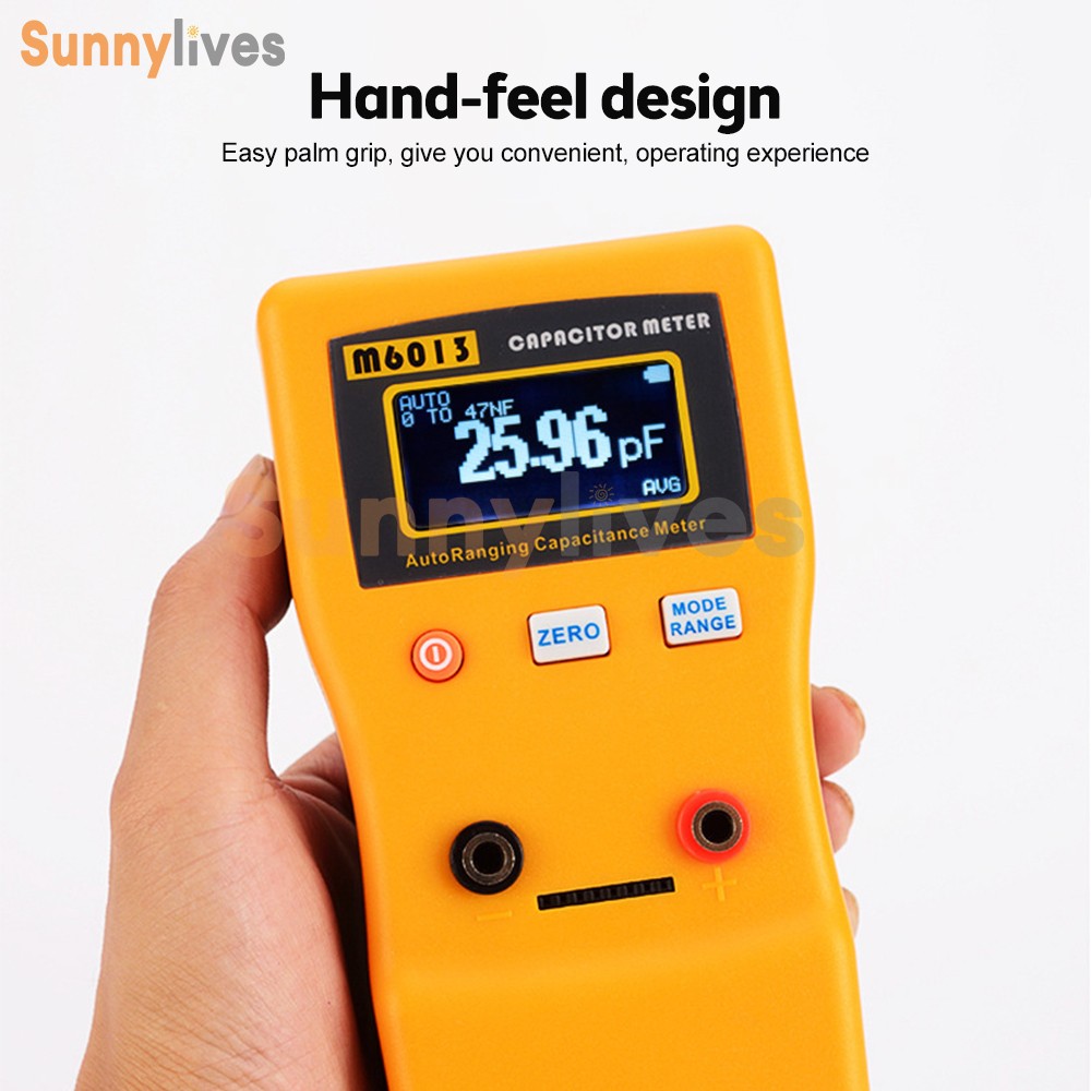 LCD High-precision Capacitor Meter Auto Range Handheld Capacitor Circuit Tester