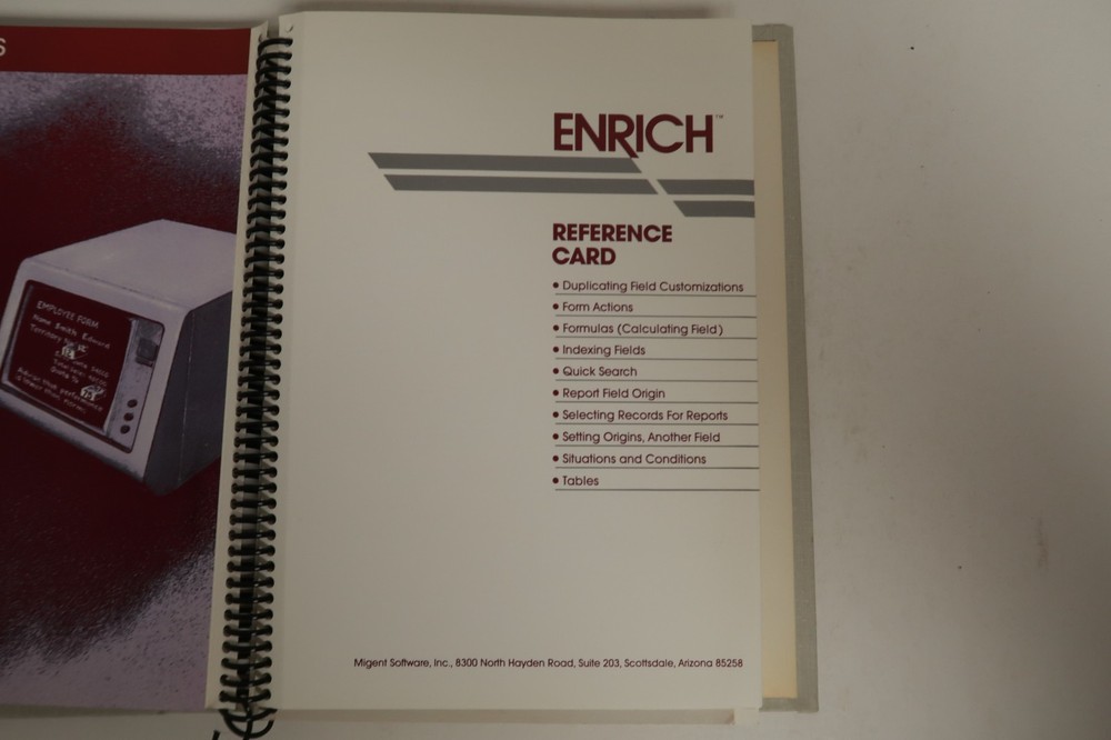 Enrich The Methods Expert Migent PC Computer Program Floppy Discs 1985 & Manuals