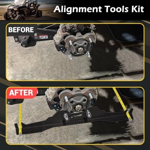 2Pcs Stainless Steel Toe Alignment Tool Plates for UTVs - Accurate Angle Gauge