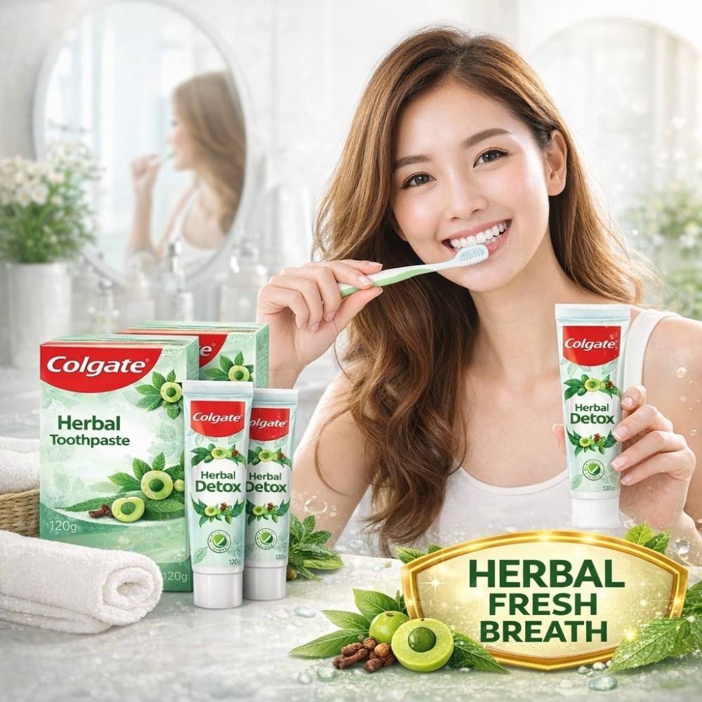 Colgate Herbal Toothpaste 120g Mint Fresh Breath Value Pack 2 3 5