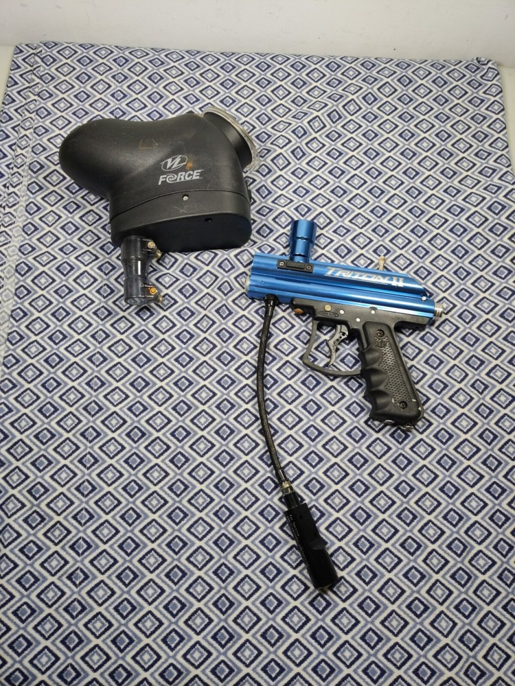 Viewloader VL Triton II 2 Blue Paintball Gun With LOADER Fully Functional