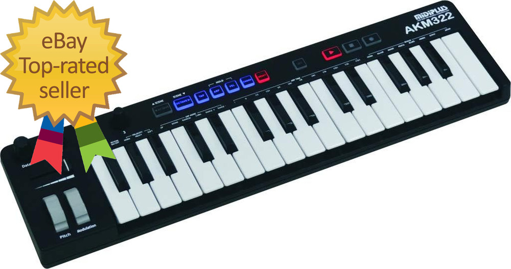 AKM322 Mini Size 32 Keys USB MIDI Keyboard Controller