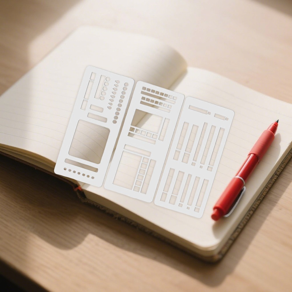 Handmade Flexible Record Template, Reusable Planner Stencils for Journaling ﻿