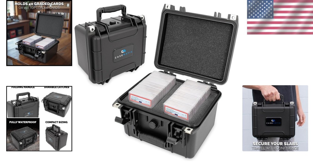 Crushproof Card Container with Dividers