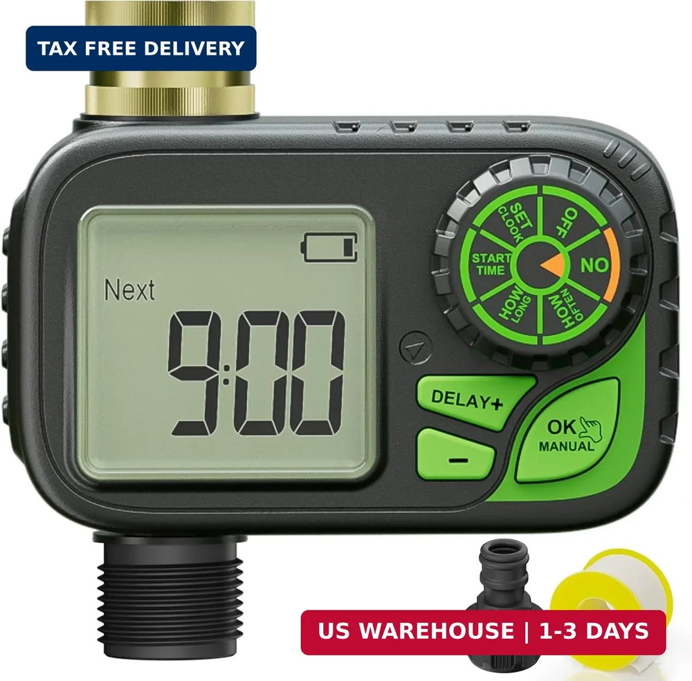 Sprinkler Timer Water Hose Timer - Programmable Digital Irrigation Outdoor Water