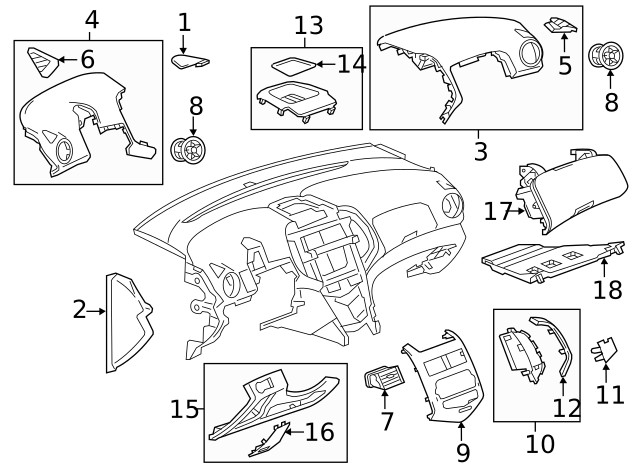 Genuine GM Compartment 95234565