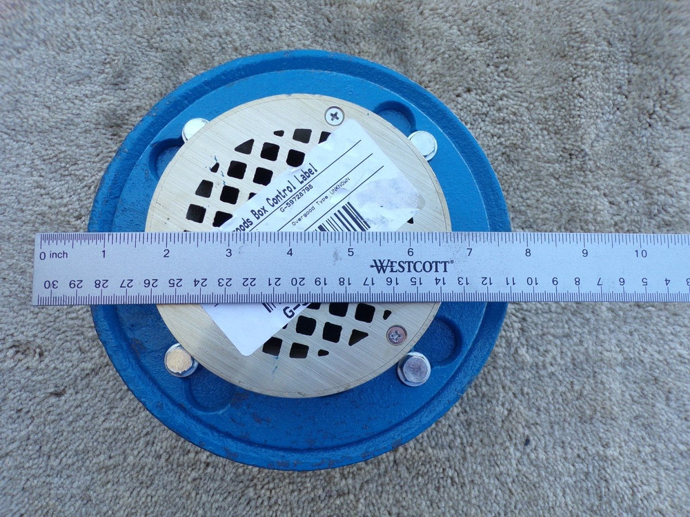 MS FD-12000 Low Profile 5" Adjustable Floor Drain; mC