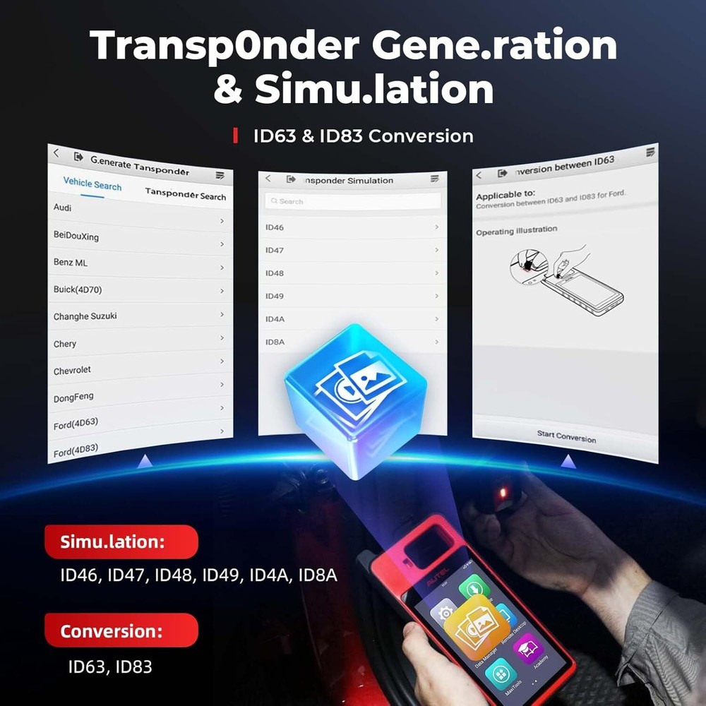 Autel MaxiIM KM100 KM100E KM100X Key Fob Programming Tool Programmer Immobilizer