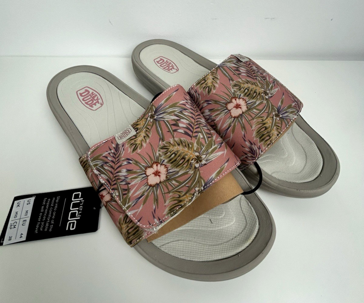 Hey Dude Phoenix Tropical Sandals Slides Men's Size 11 Sail on Sailor RARE NWT