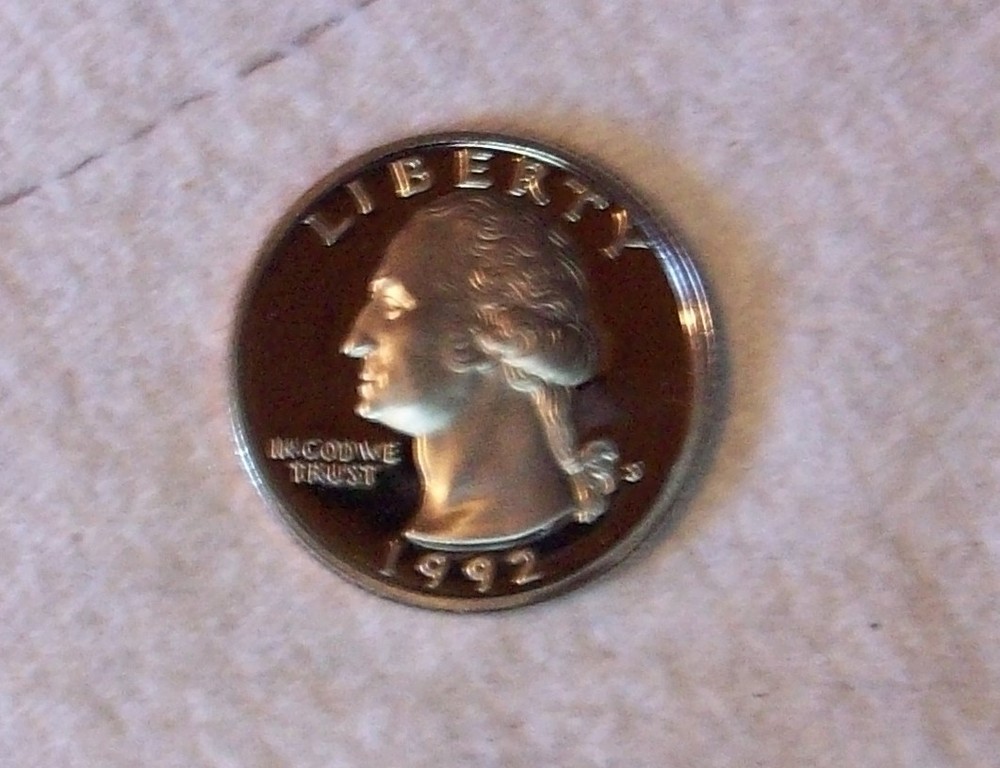 1992 S Washington Quarter Clad Proof