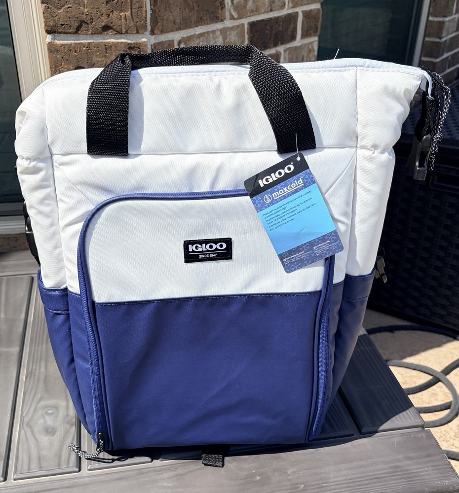 Igloo Switch 30-Can Backpack, Color White/Blue