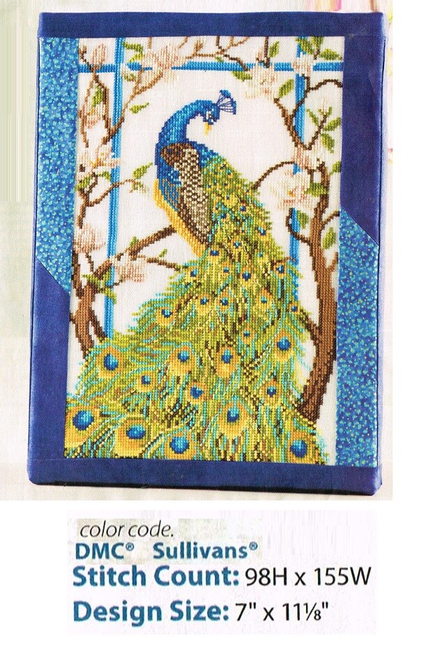 ELEGANT PEACOCK   CROSS STITCH PATTERN ONLY