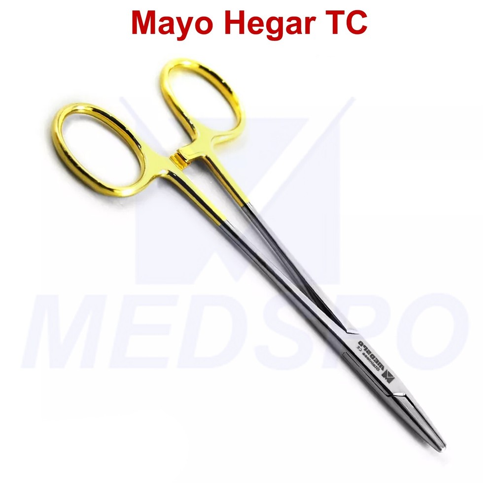 Dental Mayo Hanger TC Surgical Suture Forceps Piercing Locking Instruments CE