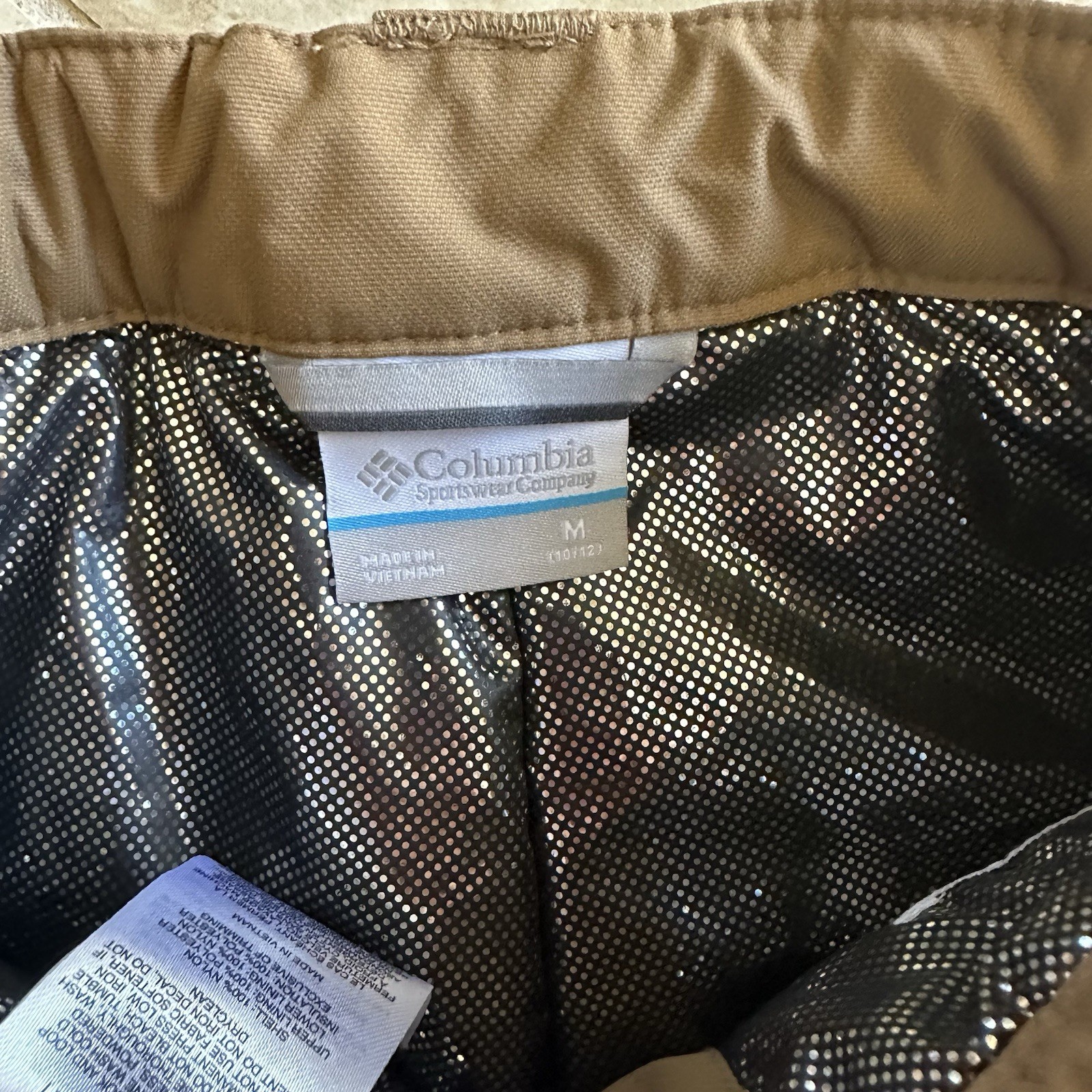 Columbia Kids Sz M 10-12 Omni-Tech Bugaboo II Waterproof Snow Ski Pants Outgrown