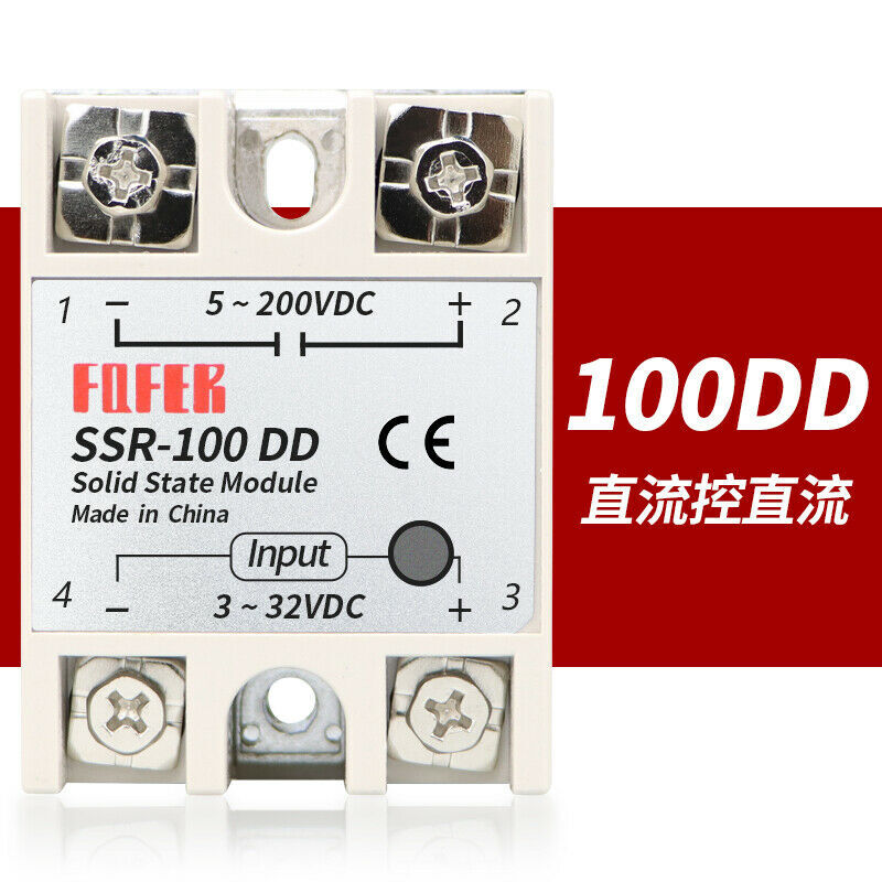 SSR 10-100A Temperature Control Solid State Relay Modules  DA / DD 3-32V DC