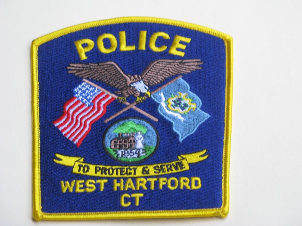 WEST HARTFORD CONNECTICUT CT 5" POLICE PATCH