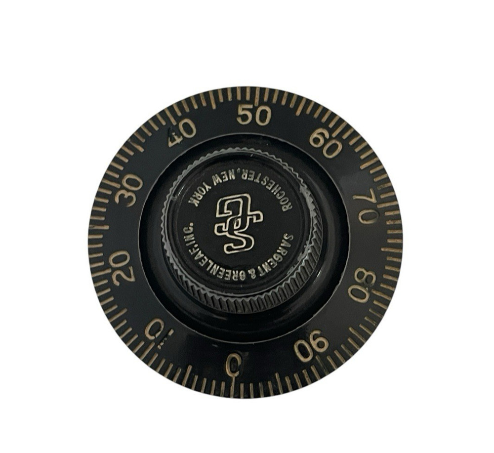 Antique Sargent & Greenleaf Safe Dial Knob Lock Combination Dial