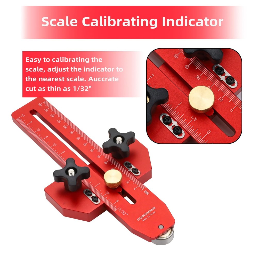 GOINGMAKE Thin Rip Jig Table Saw Guide for Repetitive Narrow Thin Strip Cuts