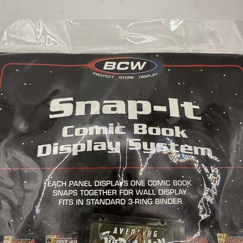 BCW Snap-It Comic Book Display System 12ct Fits in 3- Ring Binder