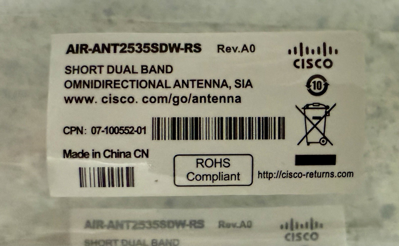 Cisco AIR-ANT2535SDW-RS *** BRAND NEW ***