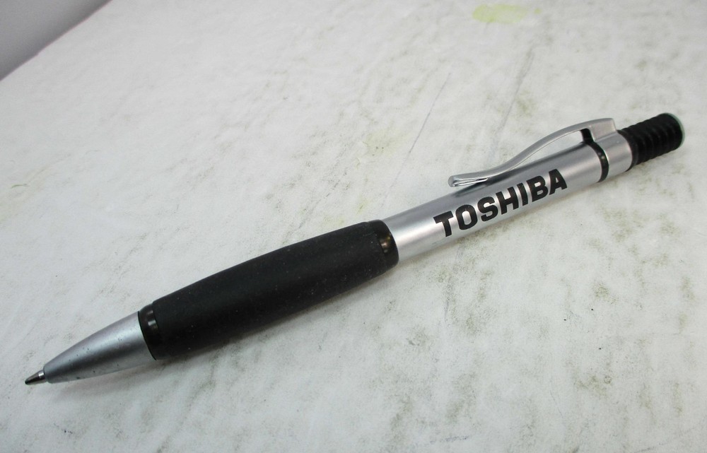 Toshiba Logo Silver Ballpoint Pen