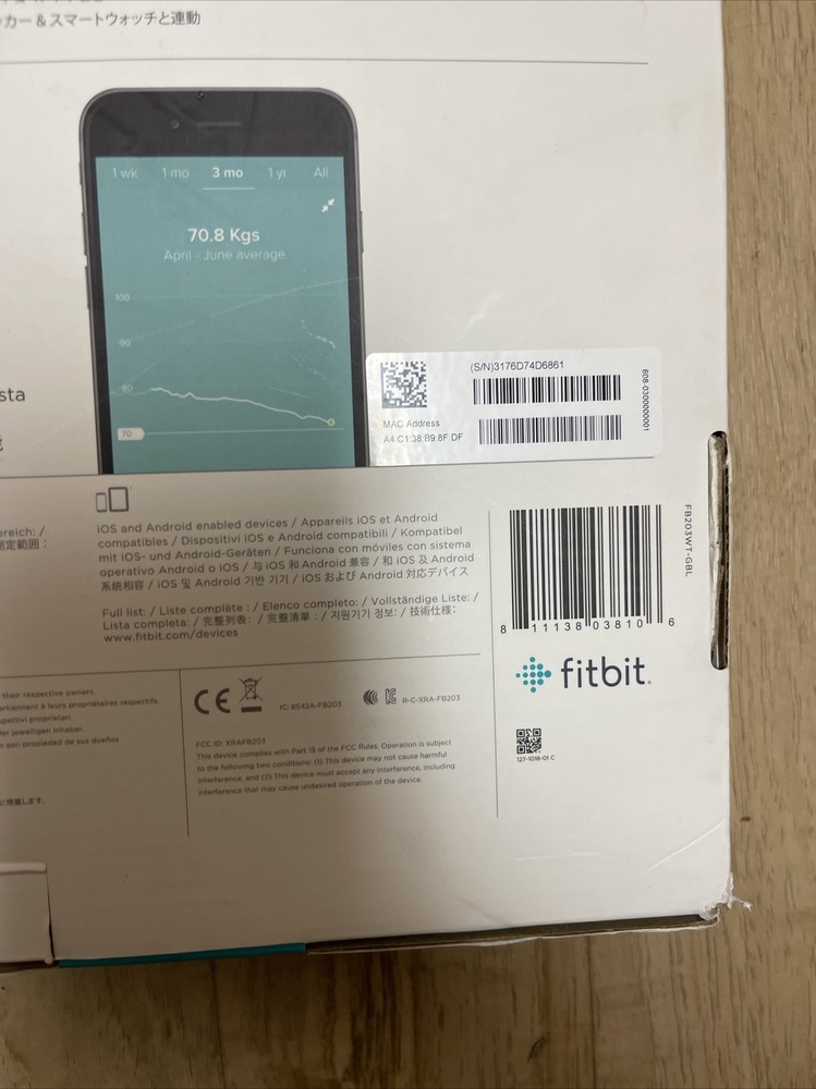 Fitbit - Aria Air Digital Bathroom Scale - White