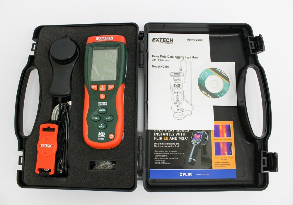 Extech HD450: Datalogging Heavy Duty Light Meter