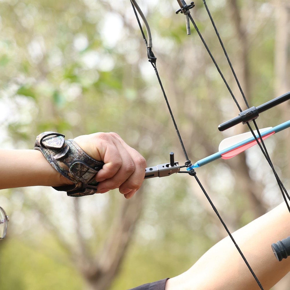Compound Bow Wrist Release 360 Degree Rotatable Jaws Archery Release Aids