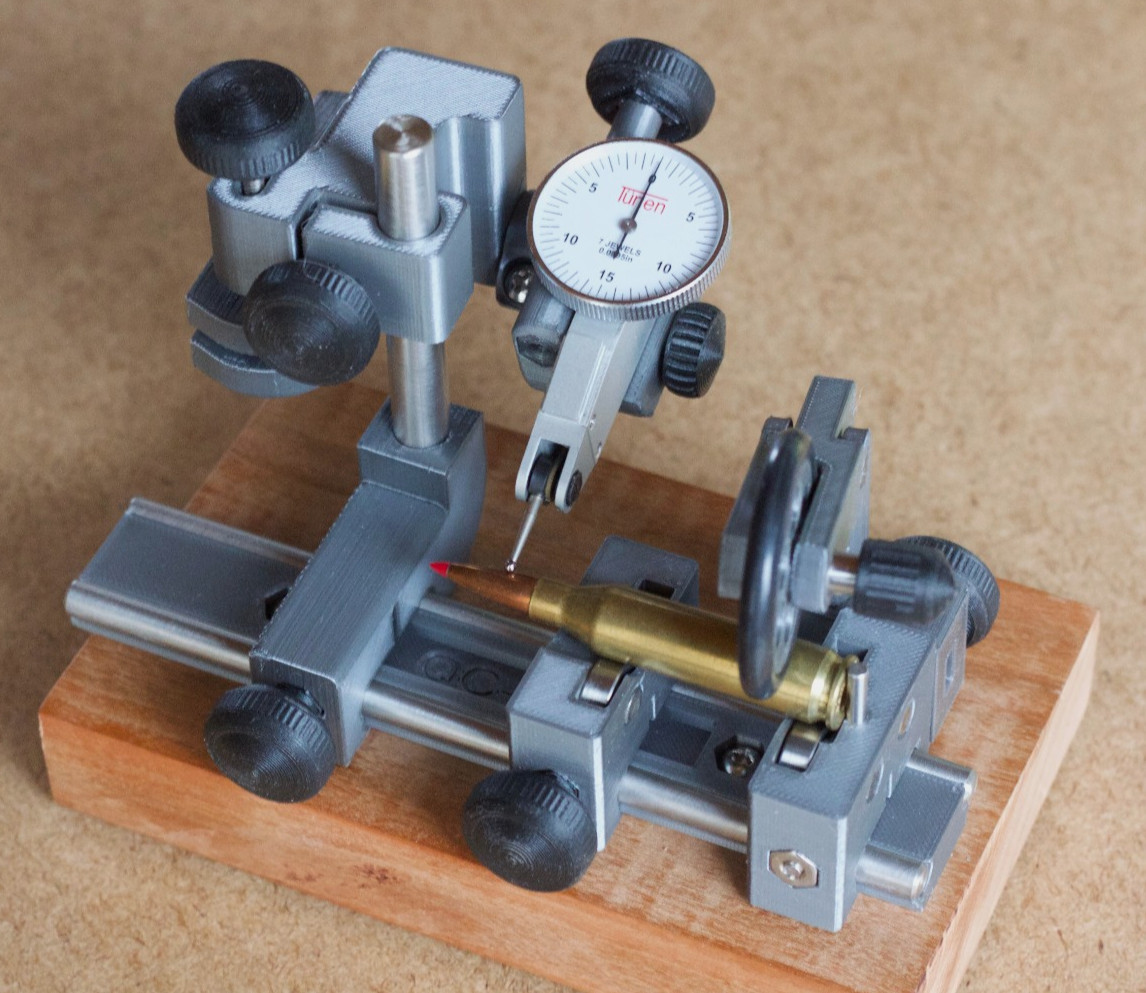 QC-Rail Concentricity Gauge Fixture for Lever Indicators to measure runout