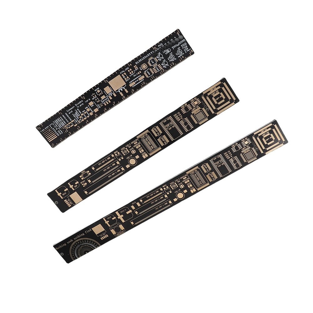 3PCS High Accuracy Multifunctional Printed Circuit Board Engineering Ruler For