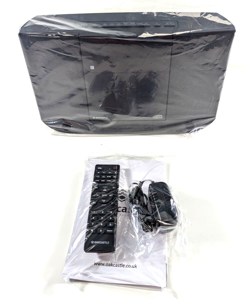 Oakcastle HIFI100 Compact Stereo System with Bluetooth Wall Mountable CD Player