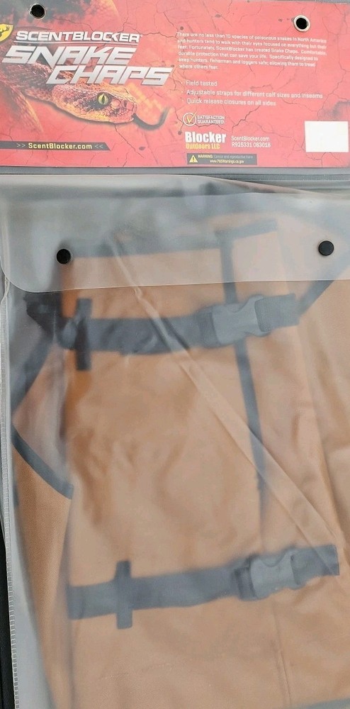 Blocker Outdoors Snake Chaps - Buckskin - Regular